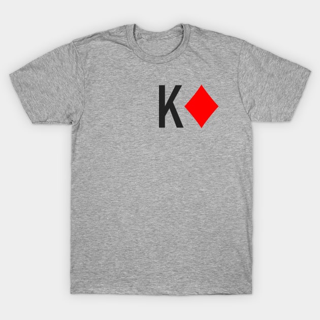 King of Diamonds (Playing Cards) T-Shirt by Art_Is_Subjective